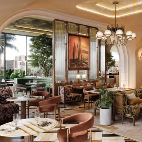 Dream Las Vegas lounge interior
