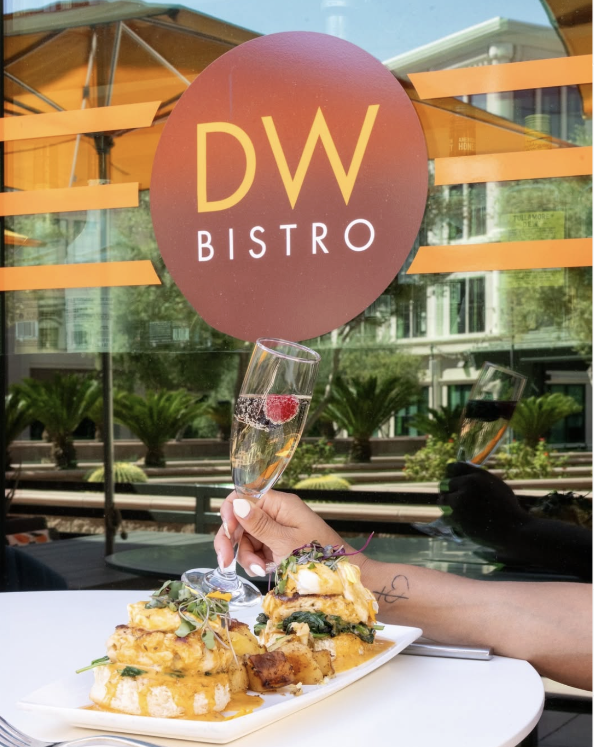 DW Bistro food and signage