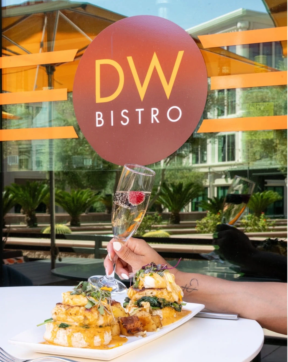 DW Bistro food and signage