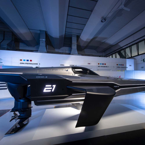 E1 hydrofoil powerboat