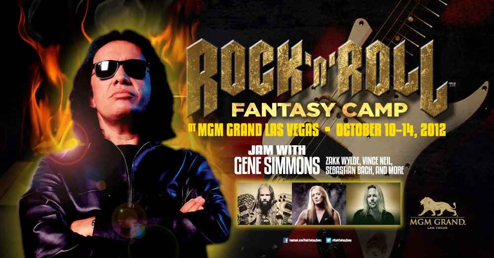 Rock N Roll Fantasy Camp advertising