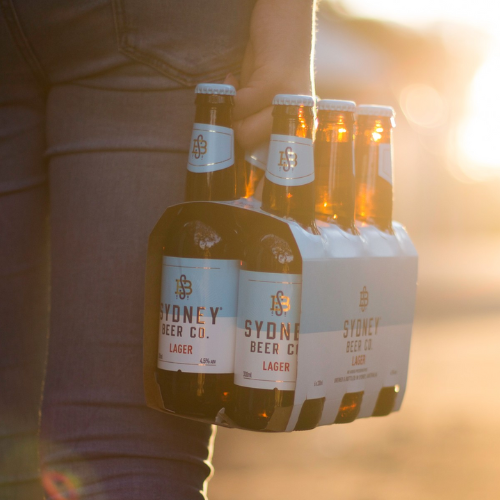 Sydney Beer Co six-pack lifestyle